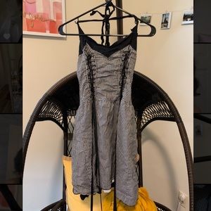 Lip Service Halter Gingham Dress in Rough Shape